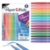 Paper Mate Flair DUAL Felt Tip Pens, Brush and Medium Tips, 16 Count - Journaling, Note-Taking, Hand Lettering