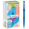 Paper Mate Flair Felt Tip Pens | Medium Point (0.7 mm) Writing Pens | Blue Pens | For Writing, Drawing & Sketching | 36 Count