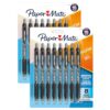 Paper Mate® Gel Pen, Profile Retractable Pen, Medium Point (0.7mm), Black Ink, 16 Count