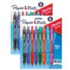 Paper Mate Profile Retractable Ballpoint Pens, Bold Point (1.4mm), Assorted Ink Colors, 16 Count