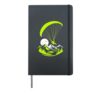 Paraglider Mountain Paraglding Hardcover Journal, Black