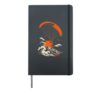 Paragliding Mountains Paraglider Hardcover Journal, Black