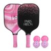 Paris Hilton - Pickleball Set 2-Player, Fiberglass Paddles, Precision Balls