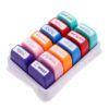 Parliky 12pcs Self-Inking Teacher Reward Stamp Set with Encouraging Phrases for Classroom Grading and Homework, Lightweight Plastic Material, Fun Design for Daily Classroom Activities
