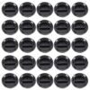 Parliky 50pcs Plastic Piggy Bank Closure Stoppers for Plaster Figurines and Saving Boxes, Black Plastic Bottom Plugs with Convenient Installation and Easy to Use Design for Secure Coin