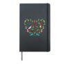 Parrots Heart I Children Bird Pet Animal Motif Birds Hardcover Journal, Black
