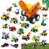 Party Favors for Kids 24 Pack Insect Building Blocks Toy Set(697PCS), Educational Bug Blocks for Goodie Bags Classroom Prizes, Birthday Christmas Easter Valentines Gifts for Boys Girls Ages 6-12+