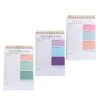 PartyKindom 3pcs Weekly to Do List Notepad for Teachers and Professionals Daily Planner Organizer with Goal Tracking and Productivity Boost Features 9 Inch Paper Notebook for School and Office