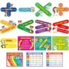 Pasimy 15 Pcs Math Posters for Classroom Large Math Symbol Poster Math Keywords Math Vocabulary Poster Educational Posters for Primary School Teacher Math Bulletin Board Classroom Decoration