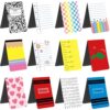 Pasimy 24 Pcs Teacher Bookmark Appreciation Gift Magnetic Bookmarks Bulk Double Side Page Marks Cute Magnet Page Clips for Teachers Reading Graduation Gift Classroom Office School(Composition)