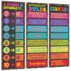 Pasimy 3 Pack Math Posters Mathematics Educational Banners Decor Math Bulletin Board Charts Mathematics Posters Wall Decor for Elementary Middle School Classroom Decorations (Divisibility)