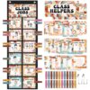 Pasimy Groovy Class Jobs Pocket Chart Class Helpers Pocket Chart Classroom Jobs Cards with Clips and Hooks Teacher Helper Bulletin Board Set for Back to School Classroom Teacher Supplies