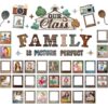 Pasimy Our Class Family Classroom Decor Picture Frame Bulletin Board Set