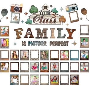 Pasimy Our Class Family Classroom Decor Picture Frame Bulletin Board Set