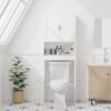 Pasirou Over the Toilet Storage Cabinet, Bathroom Space Saver Organizer