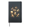 Pasta Types I Noodles Italy Bolognese Spaghetti Noodle Love Hardcover Journal, Black