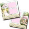 Patchwork Cottage Garden - Premade Scrapbook Layout - EZ Layout 25-392
