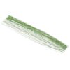PATIKIL 30 Gauge 14" Floral Stem Wire, 100 Pcs Paper Wrapped Iron Artificial Flower Stem Accessories for DIY Bouquet Stem and Craft Decoration, Light Green