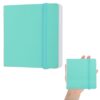 PATIKIL 4.7"x4.7" Mini Watercolor Book, 30 Pages Mini Sketchbook Portable Water Color Journal Tiny Sketch Pad for Painting Acrylic Marker Travel Art Supplies, Smooth Surface Bright Green