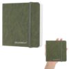 PATIKIL 4.7"x4.7" Mini Watercolor Book, 30 Pages Mini Sketchbook Portable Water Color Journal Tiny Sketch Pad for Painting Acrylic Marker Travel Art Supplies, Crinkle Surface Dark Green