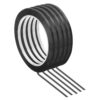 PATIKIL 5 Pack Whiteboard Tape, 4mm 3/32" Width Art Tape Dry Erase Board Pinstripe Thin Tape for Graphic Chart Grid Drafting Electrical Marking, Black