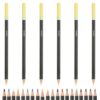 PATIKIL Colored Pencils, Lemon Yellow Color Drawing Pencils with Oil-Based Cores Art Scrapbook Supplies for Adult Coloring Books Artists Beginners Drawing Sketching, 6 Pcs