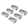 PATIKIL Metal Pencil Sharpeners, 6 Pack Aluminum Alloy Mini Manual Pencil Sharpener with Single Hole for Office Classroom Art Painting, Silver