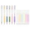 PATIKIL Quick Dry Glue Pen, White,Purple,Pink,Green,Blue,Orange Ballpoint Roller Glue Fine Tip Pens Scrapbook Supplies for Crafting Scrapbook with Extra Refill, 6 Pcs