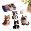 Patio 3D Beaded, Cat DIY Kit, Beginner-Friendly Cute Easy to Use, Pet