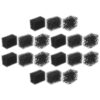 PATKAW 18pcs Halloween Face Paint Sponge Black Makeup Sponge for Creating Realistic Beard and Abrasion Effects 1.58x1.18 Inch for Festivals and Cosplay