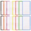 PATKAW 48pcs Magnetic Labels for Whiteboard and Task Board, Writable and Cuttable Pet Magnetic Stickers, Reusable Dry Erase Labels for Office and Home Organization