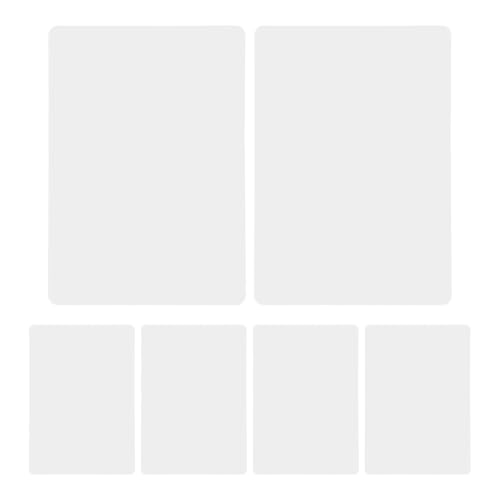 PATKAW 6pcs Portable Whiteboard Sheets for Desk Reusable Dry Erase Boards with Matte Finish and Glare-Free Surface, Effortless Erasing Plastic Writing Pads for Classroom and Office Use