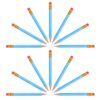 PATKAW 72pcs Golf Pencils Mini Half Short Wooden Pencils with Built-in Eraser for Golf Event and Writing Sessions for Professionals