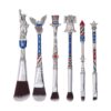 Patriotic Makeup Brush Set, 6PCS Soft Cosmetic Brushes for Women