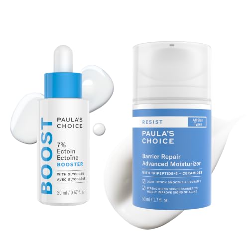Paula’s Choice Ectoin + Hyaluronic Acid Hydrating Serum & RESIST Barrier Repair Moisturizer Duo, Anti-Aging Skincare with Ceramides & Peptides for Deep Hydration & Barrier Support, Fragrance-Free