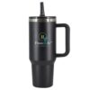 PauseLife 40oz Insulated Travel Mug with Handle & Spill Resistant Lid, Double Wall Vacuum Stainless Steel Tumbler, Keeps Drinks Cold 12H / Hot 6H, Fits Cup Holder