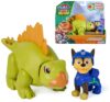 PAW PATROL: The Dino Film, Roaring Pups, Chase Figure & Stegosaurus Dino that Reacts with Realistic Roaring Sounds by Movement, Multi-Sensory Toy for Children from 3 Years