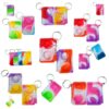 Pbolmpop 24 pcs silicone Books keychain halloween bag charm pendant