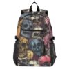 PDZRMY Colorful Skulls Retro Laptop Backpack 20L Carry-On Travel