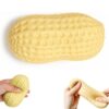 Peanut Squishy Crunchy Stress Ball, Soft Squeeze Fidget Toy(1PCS)