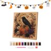 Pearl Art Kits for Adults 3D Cute Shiny Halloween Pumpkin Ghost Decoration
