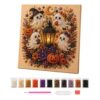 Pearl Painting Kits for Adults Halloween Spooky 3D Pumpkin Ghost Decoration