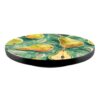 Pear Print Lazy Susan Rotating Serving Tray Kitchen Decor Decorative Turntable Table Centerpiece Organizer for Dining Room Countertop Snacks Fruit Serving Home Accent (24")