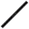 PEC Tools 12-inch Steel Ruler, High-Precision Metal Ruler, Stainless Steel, 16R Graduation (1/32", 1/64", 1/50", 1/100") High Contrast, Easy to Read Machinst Rule for Professionals, Made in USA