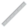 PEC Tools 6"/150mm Rigid Metal Ruler, High-Quality Steel Machinist Rule with Satin Chrome Finish, Decimal/Metric Graduation (1/10", 1/50", 1mm, 0.5mm), Trusted by Professionals, Made in USA
