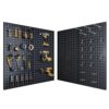 Peg Board, Metal Pegboard Tool Organizer, 12 x 24 in, 30 lb Capacity