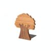 Pegciuho Wooden Book Shelf Bookend Holder Organizer Rack Featuring Tree Design and Sturdy Metal Base Smooth Hand Polished Walnut Cherry Wood Suitable for Desktop Bookshelf Study Dorm