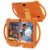 PEICHENG Kids Tablet 7 inch Android 12.0 for Toddler, 4GB RAM 32GB ROM Bluetooth IPS Screen Parental Control Dual Camera Shockproof Case for Educational Games (Orange)