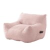 Penau Oversized Bean Bag Chair, Supportive Ottoman, Pink