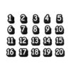 Pencil Case Organization Caps 1-20 Silicone Numbered Set, Slip-on Tip Covers for School Desks and Drawing Practice Numbered Pencil Caps Silicone Tip Covers Classroom Sorting Study Desk Organization